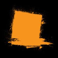 Grunge ink blots orange