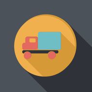paper flat icon Truck Logistic icon