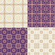 Set of seamless laced backgrounds N9