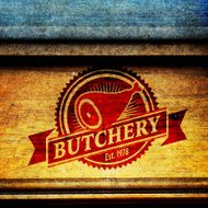 Labels of butcher shop N33