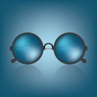Retro blue sunglasses N2