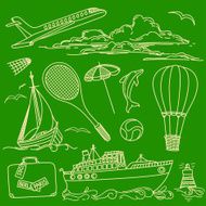 Hand-drawn Touristic Contours N2