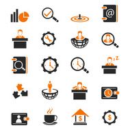 Business strategy icons set N9