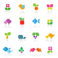 Colorful nature Elements for design