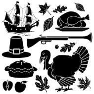 Pilgrim Thanksgiving icons