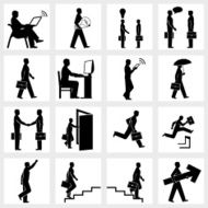 Business people silhouettes N8