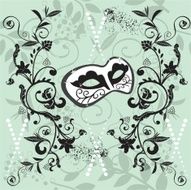 venetian mask seamless pattern