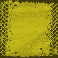 Yellow tire track background N10