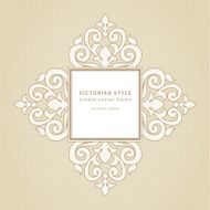Vector lace frame in Victorian style N3