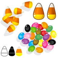 Candy corn and jelly beans N2