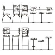 Bar Cafe chairs collection