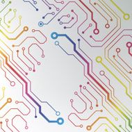EPS10 vector circuit board background texture N17