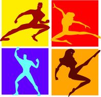 Superheroes in action silhouette N2