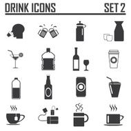 drink icons vector illustration EPS 10