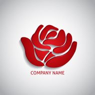 Company logo red rose
