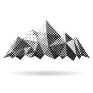 Mountain abstract isolated on a white background vector illustration N4