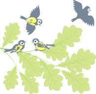 Birds On Branch N5