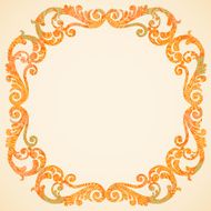 Concept abstract autumn frame with place for text N3