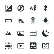 Camera Menu Silhouette Icons N2