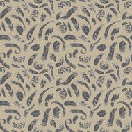different feathers seamless pattern