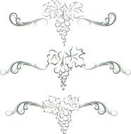 Grape ornaments N4