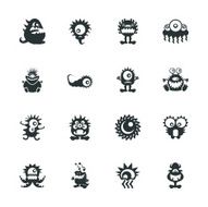 Monster Silhouette Icons