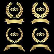 Crowns With Golden Wreaths