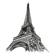 Paris city hand drawn vector illustration N8