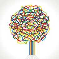 abstract draw tree