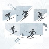 Skiing Icons