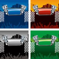Racing Text Box With Pistons