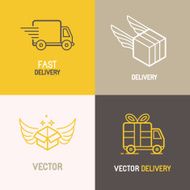Vector express delivery service logo N2