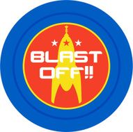 Blast Off Retro Spaceship Rocket N2