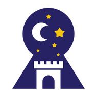 View into a different wirld dimension book logo icon N2