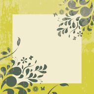 floral frame N289