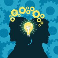 Businessman and Woman Sharing Ideas N2