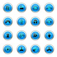 Blue Icons - Video Gaming