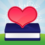 Heart on book N2
