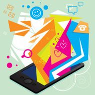 Isometric phone graphics
