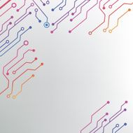 EPS10 vector circuit board background texture N18