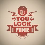 Conceptual poster You look fine