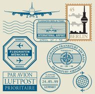 Travel stamps set N5