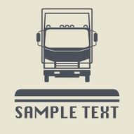 Truck icon or sign N3