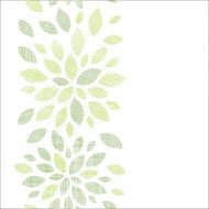 Fabric textured abstract leaves vertical seamless pattern background