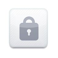 Vector white lock icon Eps10 Easy to edit