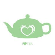 Teapot with heart vector N5