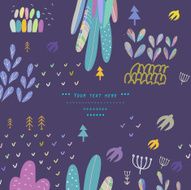 Spring with swallows in vector N2