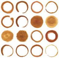 Circular Orange Brush Stroke