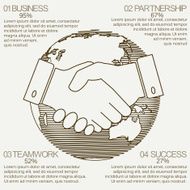 business infographics handshake N2