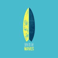Surf on The Waves T-Shirt Design